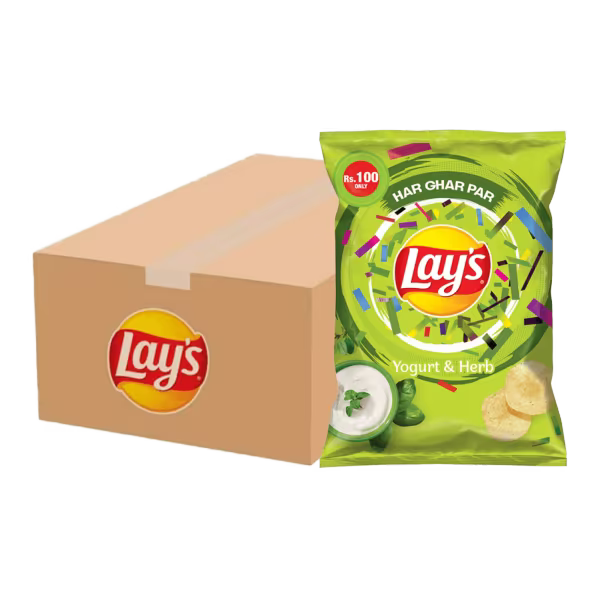 Lay's Yogurt & Herb Rs. 100 Carton (12 Packs)