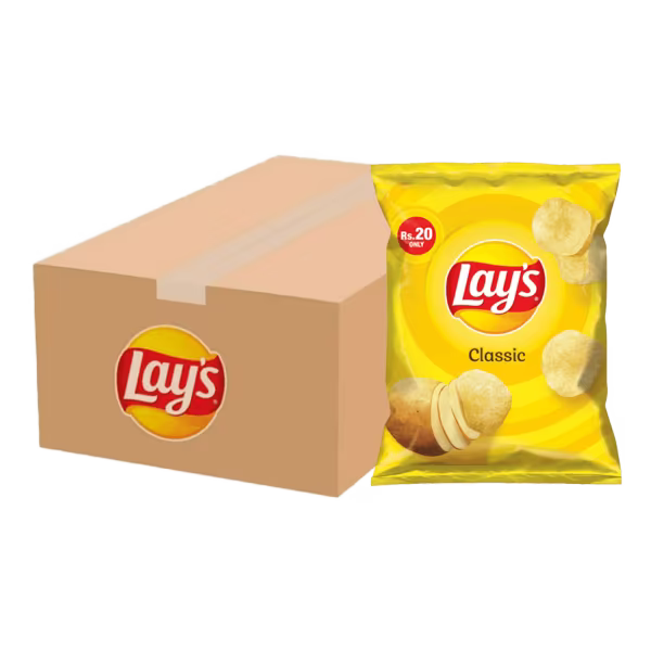 Lay's Salted Rs. 20 Carton (80 Packs)