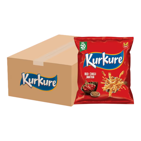 Kurkure Red Chilli Rs. 20 Carton (60 Packs)