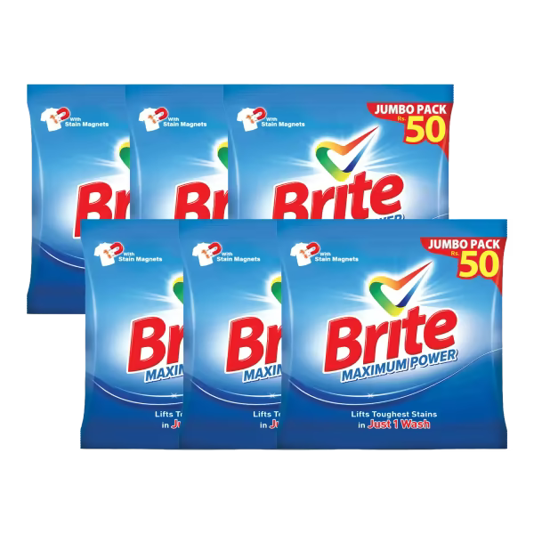 Brite Max Washing Powder 105g Sachet x 6