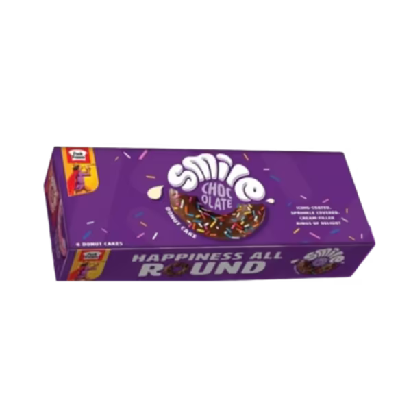 Peek Freans Smile Chocolate Donut Cake Rs. 50 Box (6 Packs)