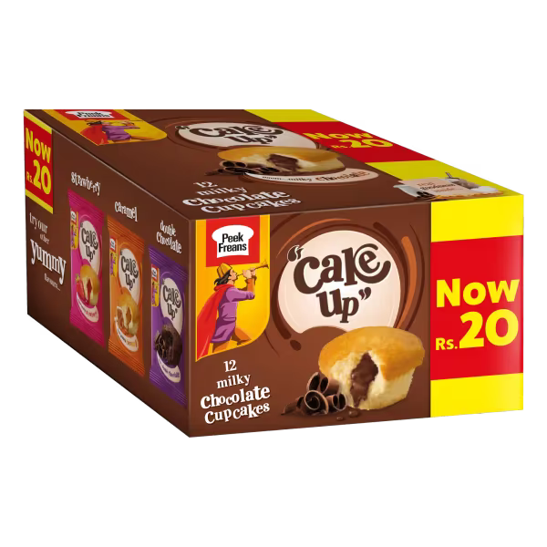 Peek Freans CakeUp Milky Chocolate Rs. 20 Box (12 Packs)