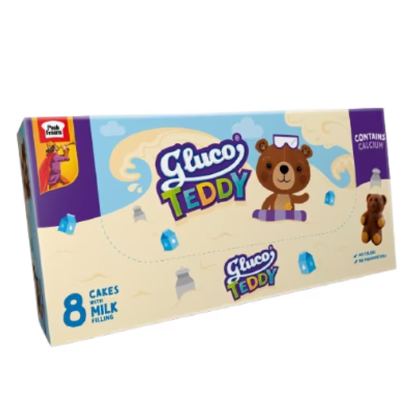 Peek Freans Gluco Teddy Milk Cake Rs. 40 Box (8 Packs)
