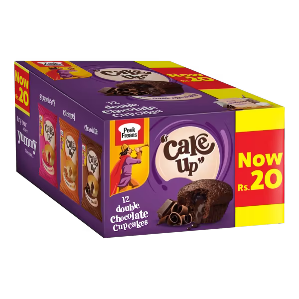 Peek Freans CakeUp Double Chocolate Rs. 20 Box (12 Packs)