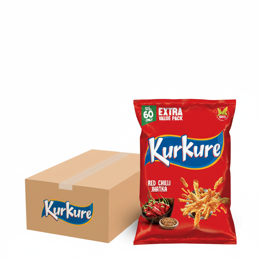 Kurkure Red Chilli Rs. 60 - (Pack of 20)