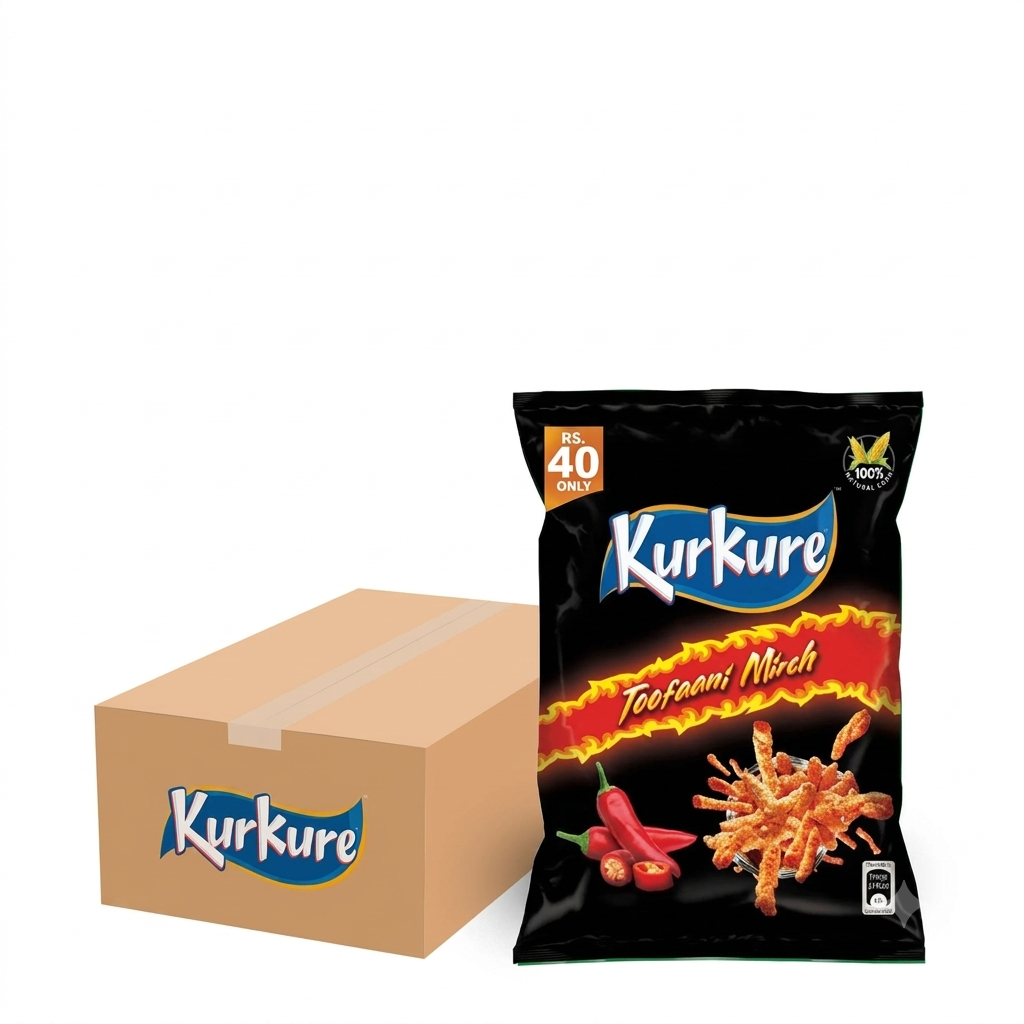 KURKURE TOOFAANI MIRCH Rs. 40 (40x32 Packs)