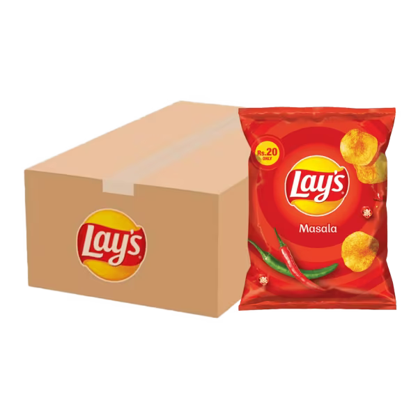 Lay's Masala Rs. 20 Carton (80 Packs)