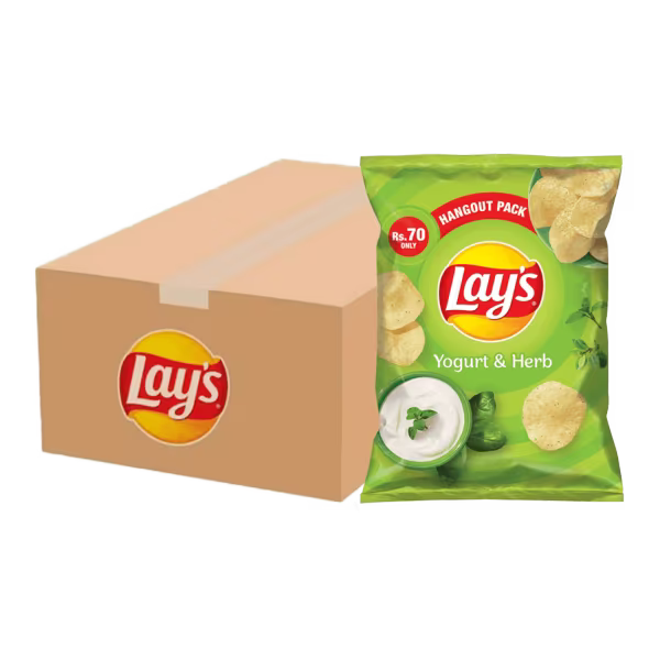 Lay's Yogurt & Herb Rs. 70 Carton (16 Packs)