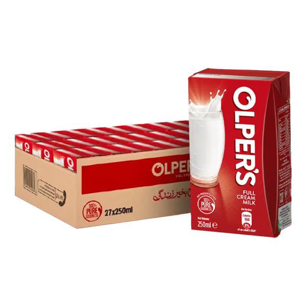 Olper's Full Cream Milk 250ml Carton (27 Pieces)