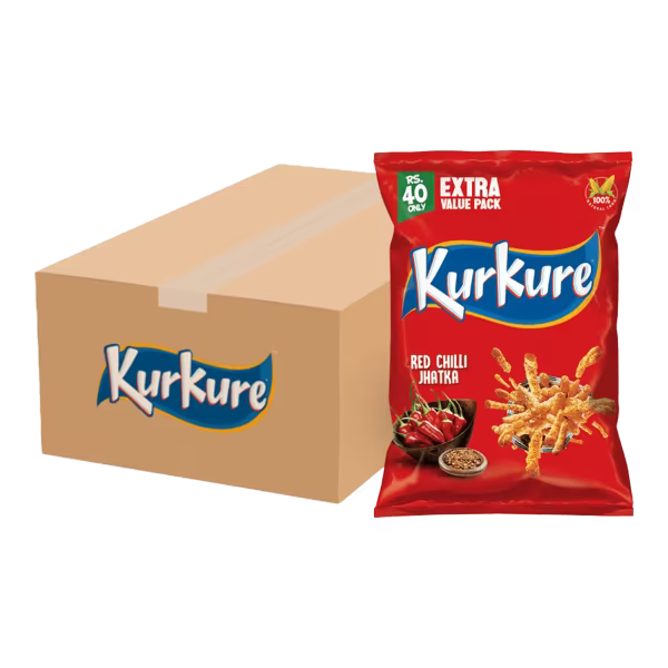 Kurkure Red Chilli Rs. 40 Carton (32 Packs)