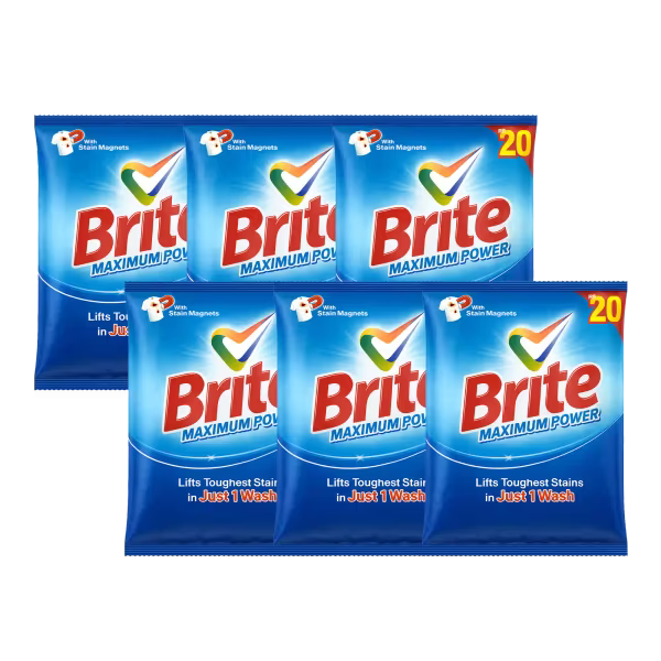 Brite Max Washing Powder 40g Sachet x 6