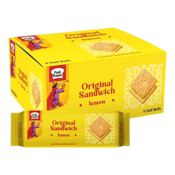 Lemon Sandwich Biscuits Rs. 40 Box (8 Packs)