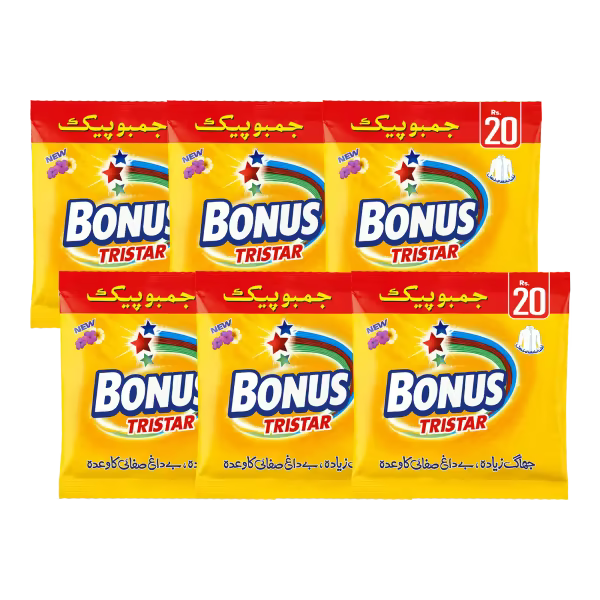 Bonus Tristar Washing Powder 70g Sachet x 6