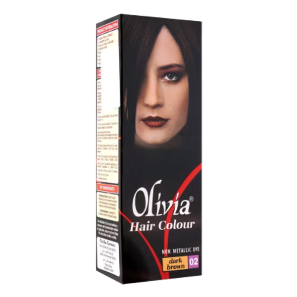 Olivia Intense Hair Color 02 Dark Brown 50ml