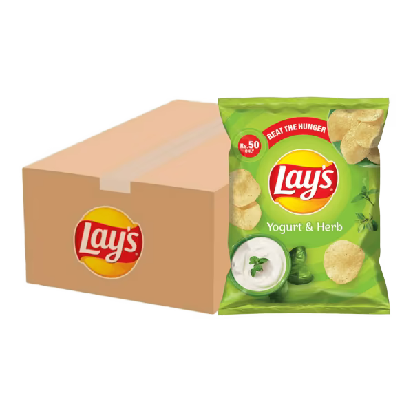 Lay's Yogurt & Herb Rs. 50 Carton (24 Packs)