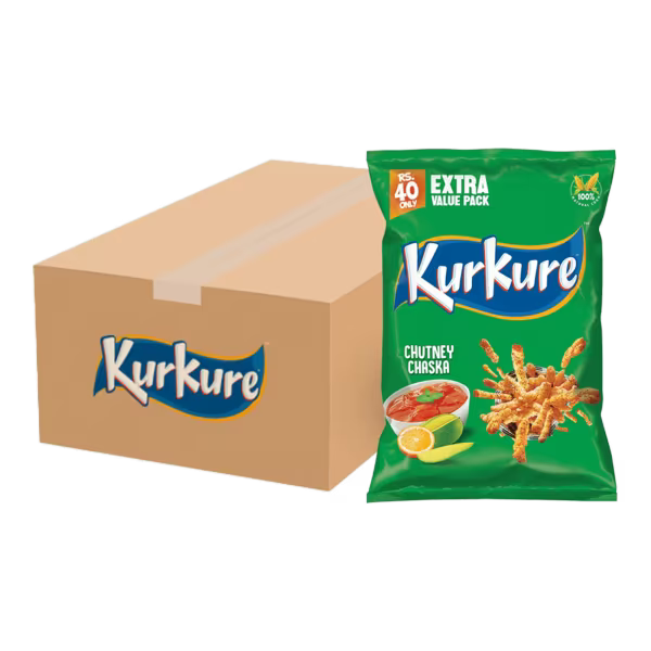 Kurkure Chutney Chaska Rs. 40 Carton (32 Packs)