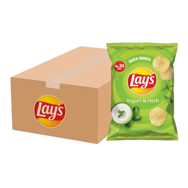 Lay's Yogurt & Herb Rs. 30 Carton (48 Packs)